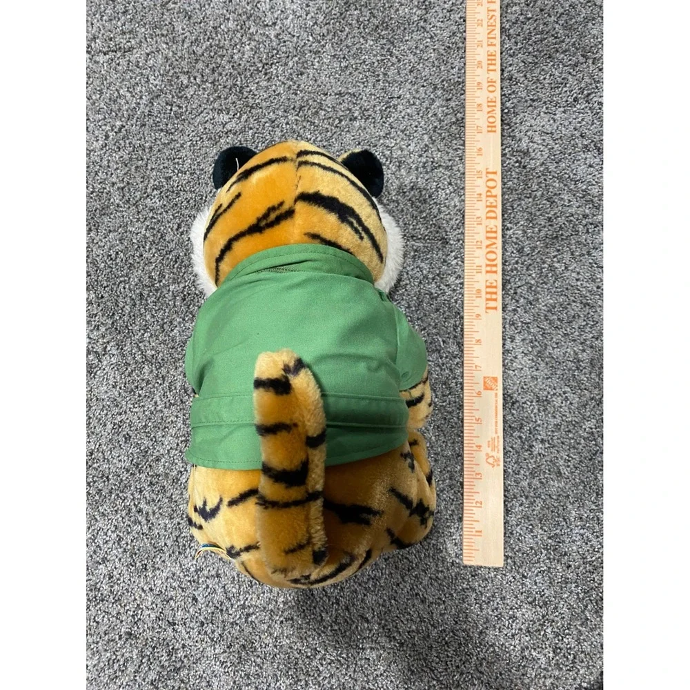 Dakin Tiger Plush Toy Kids 15in Orange Good Vintage Safari Jacket Collectible